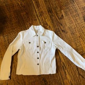 White jean jacket